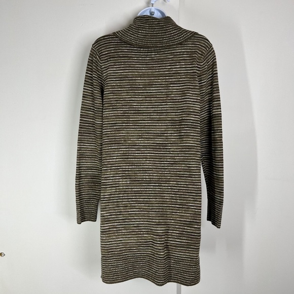 Anthropologie eight eight eight Cowell neck green and brown earth tones tunic, M - Picture 14 of 16